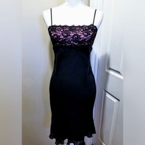 Express Spaghetti Strap Lace Trimmed Dress
